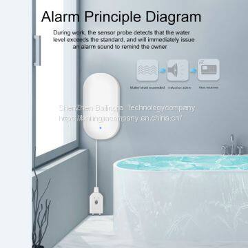 Security Water Leak Sensor Wired Home Use Water Leakage Detector photo-3