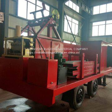 KR24 Roll Forming Machine Roof Arch Sheet Machine With Trailer and Diesel Generator photo-3