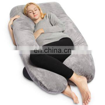 Popular women U Shaped Cushion Comfortable Full Body Pregnancy Pillow with Washable Outer Cover