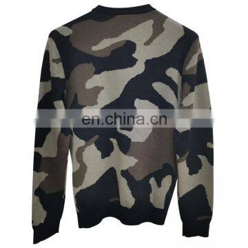 DiZNEW Wholesale Custom 100% Cotton Camo Sweaters O-neck Sweater Men photo-2