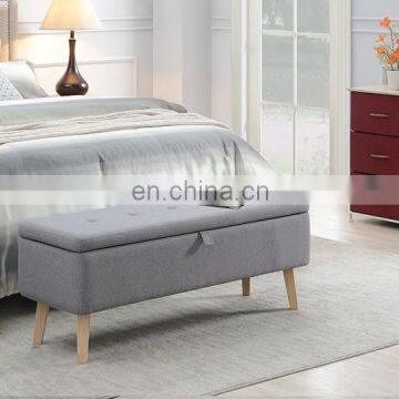 Excellent Made in China Custom Accept Sliver Color Seat Storage Bench photo-7