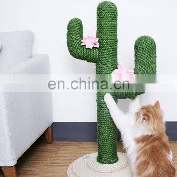 Pet Heaven New Product Stable Flower Cactus Cat Tree
