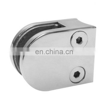 Cheap Price Zinc Alloy D Shape Glass Clamp Gass Door Clamp on Handrail Tube Post