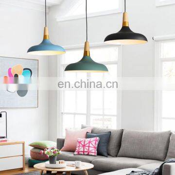 Minimalist Aluminum Suspension Luminaire Decorative Hanging Light Wood Pendant Light for Kitchen Dinner Room photo-5