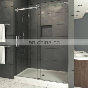 frameless glass sliding shower door