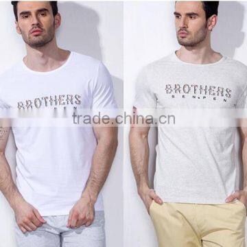 Fashion 100% Cotton Cheap Mens Custom Printed T-shirt photo-3