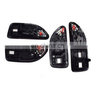 Set of 4 PCS Black INSIDE DOOR HANDLE FL FR RL RR For HONDA ACCORD 94 95 96 97