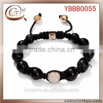 2014 Lastest 10Mm Black Diamond Balls Bracelet Friendship Discount Price(OEM ODM)