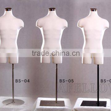 Half Body Men Dummy Upper Body Man Model Foam adjustable mannequin M0017-33MLEG01