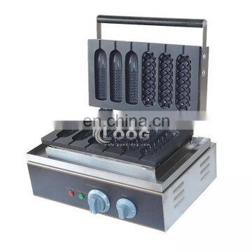 Popular Snack Food French Corn Hotdog Waffle Maker Waffle Stick Machine For Sale