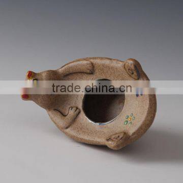 Hotsale Antique Milk Color Mini Ceramic Flower Pots Garden Pots For Home Decoration photo-3