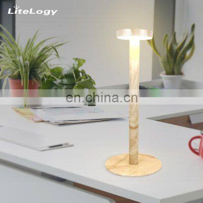 American Style USB Rechargeable Led Desk Lamp Touch Dimming Retro Office Table Lamp photo-2