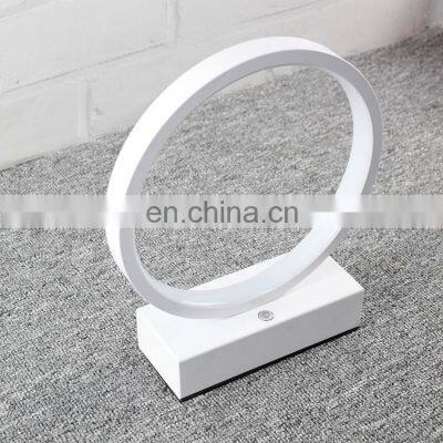 Europe Home Decor Donut LED Baby Series Desk Lamp Metal Base Rechargeable Bed Side Table Lamp photo-2