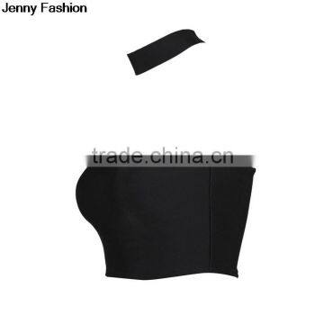 Jenny Fashion 2016 New Black Sey Women Bandage Fashion Crop Top photo-2
