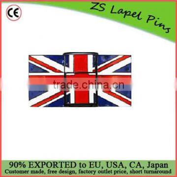 Custom quality British Flag with Lighter Belt Buckle