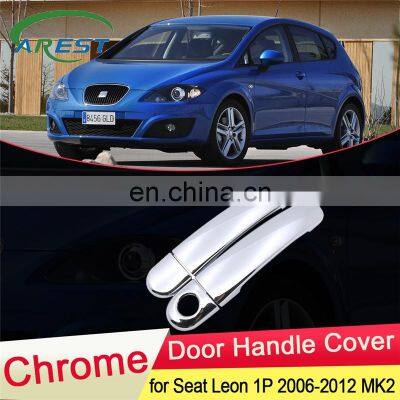 for Seat Leon 1P FR FR+ Cupra 2006 2007 2008 2009 2010 2011 2012 MK2 Chrome Door Handle Cover Exterior Trim Set Car Accessories