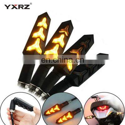 Universal Turn Lamp 8mm 10mm Bolt Flow Stype Sequential LED Motorcycle Signal Light photo-2