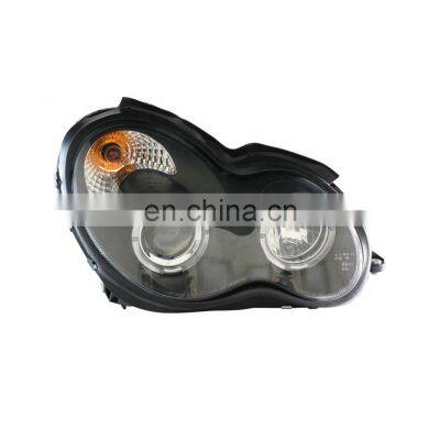 W203 C63 C200 C230 C280 C300 LED Angel Eyes Car Black Housing Head Lights