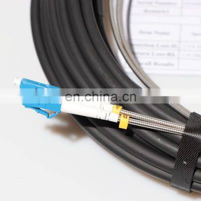 Outdoor Waterproof Fiber Optical DLC/PC Both End With NSN Boot Base Station 2 Core RRU CPRI Cable