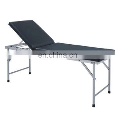 High Quality Stainless Steel Examination Bed with mattress for hospital and clinic use