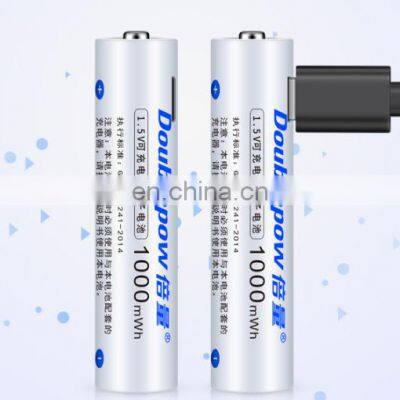 New Function 1.5V Aaa Size li Ion Rechargeable Aaa Usb Battery for Toys photo-5