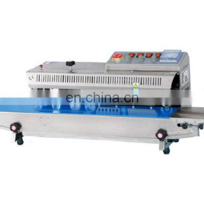 FRBM-810I Hualian Heat Plastic Bag Oil Food Pouch Packing Mechanical Automatic Continuous Sealing Machine Band Sealer