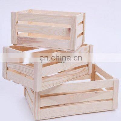 Wooden storage crates