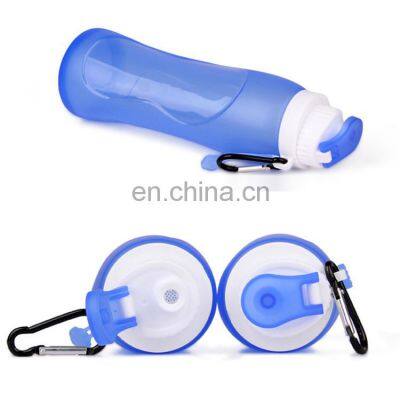 Eco-friendly Foldable/Collapsible Silicone Water Bottle photo-2