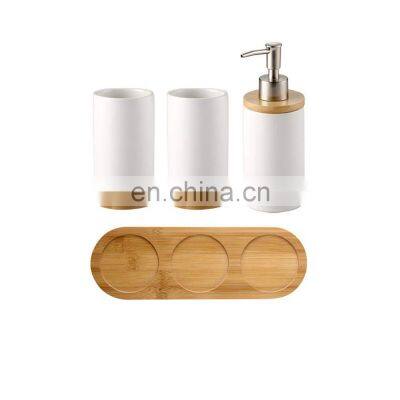 Three-piece suite of living room in modern style hotel's home bathroom