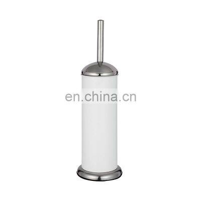 2 штуки белых ванных наборов: педальный мусорный бак с мягким закрытием и туалетная щетка photo-4