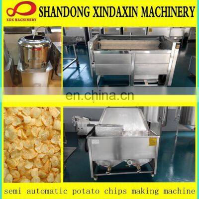 Small Scale Potato Chips Production Line Potato Chips Frying Machine