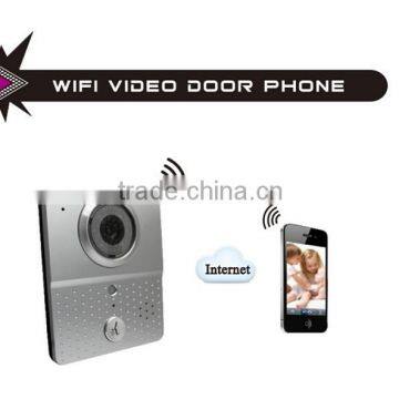 Wholesale wireless video door phone with remote viewing and answering via app on IOS/Android smartphone and alarm function