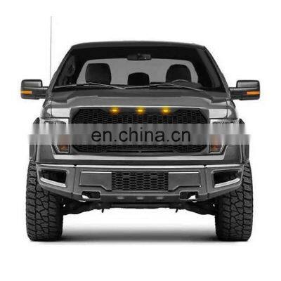 Factory Grille For Ford F150 2009-2014 ABS Letter Detachable Matte Black photo-5