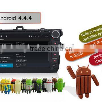 Pure Android 4.4 HDCapacitive 8" Touch Screen Car Audio Radio for Toyota Corolla GPS NAVI , WIFI,BLUETOOTH,SWC,MP3,USB,SD,AUX,3G photo-3