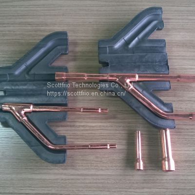 Y Branch Refnet Joint Copper Branch Pipe Fitting For LG VRF Air Conditioning SF-ARBLN01621