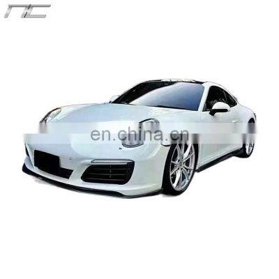 V Style Carbon Fiber Front Lip Side Skirts Rear Diffuser Body Kits For Porsche Carrera 911 991.2 2015-2019