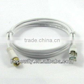 CATV PATCH CORD WITH INTEGRATED BALUN