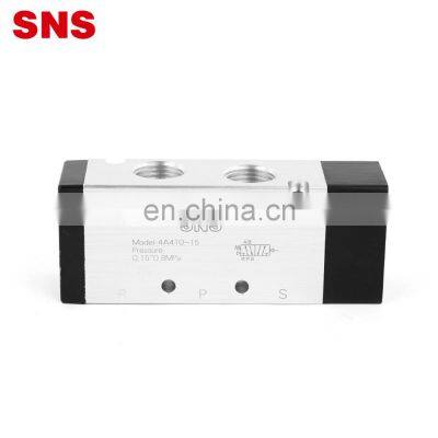 SNS 4A Series Factory Low Price Pneumatic Operated 5 Way Air Control Solenoid Valve photo-2