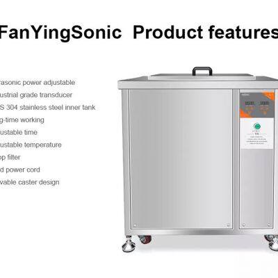 FanYingSonic 192L 2400W Профессиональная индивидуальная настройка промышленная ультразвуковая система очистки с большим баком и фильтром