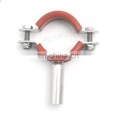 Stainless Steel Sanitary 6inch Pipe Holder Rubber Tube Pipe Hanger