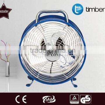 Clock shape electric table top metal fan