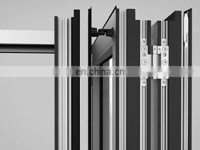 Hurricane Proof Water Proof Aluminium Double Glass Exterior bi Folding Doors photo-4