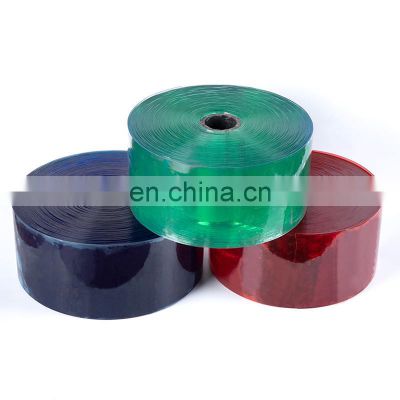 Bule transparent PVC curtain/ soft PVC curtain strip roll