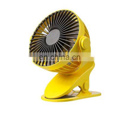 Amazon Hot selling Flexible Adjustment 360 degree Rechargeable  Clip and Desktop mini Fan with Inner Battery 1200 mAh