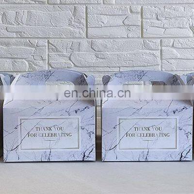 Marble-themed Gift Box Valentine's Day party Decorative candy Wedding Anniversary children's birthday pie box