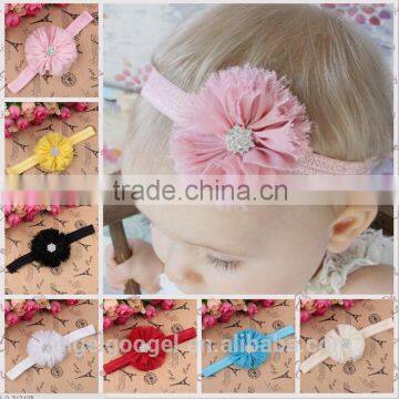 shabby sweater edge Ballet flower hair accessories baby headband wholesale with star crystal diamond jewelry MY-AC0032