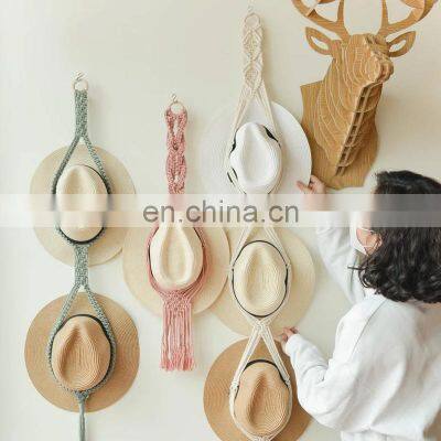 New Arrival Macrame Hat Holder, Boho Hat Hanger Rack, Storage Display New Home Gifts For Women Wholesale photo-5