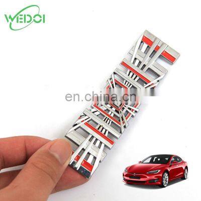 Model S Plaid 3D Emblem For Tesla Model S/Y Car Decals Logo Stickers For Tesla Accessories 1PCS/SET 2021