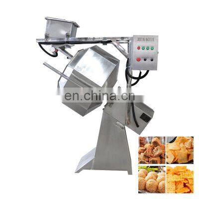 Snack Food Coating Frying Potato Chips Nuts Ramen Dry Powder Flavor Octagon Seasoning Machine