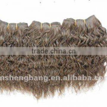 Afro human hair extension/3 pcs hair weave